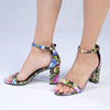 Madison Viv Ankle Strap Sandal - Black Floral-Madison Heart of New York-Buy shoes online