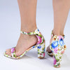 Madison Viv Ankle Strap Sandal - White Floral-Madison Heart of New York-Buy shoes online