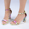 Madison Viv Ankle Strap Sandal - White Floral-Madison Heart of New York-Buy shoes online