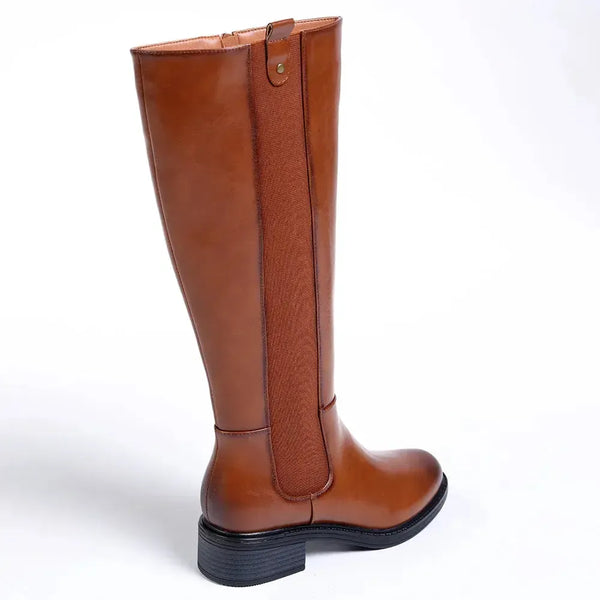Madison Yentl 3 Rider Boot With Gusset Elastic - Tan