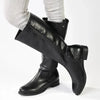 Madison Yentl Boot - Pebble Black