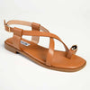 Madison jenna Toe Ring Flat Sandal - Tan-Madison Heart of New York-Buy shoes online