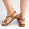 Madison jenna Toe Ring Flat Sandal - Tan-Madison Heart of New York-Buy shoes online