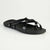 Melbourne ladies Flat Push In Sandal - Black