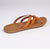 Melbourne ladies Flat Push In Sandal - Saddle Tan-Seven7-Buy shoes online