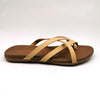 Melbourne ladies Flat Push In Sandal - Sand-Seven7-Buy shoes online