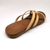 Melbourne ladies Flat Push In Sandal - Sand-Seven7-Buy shoes online