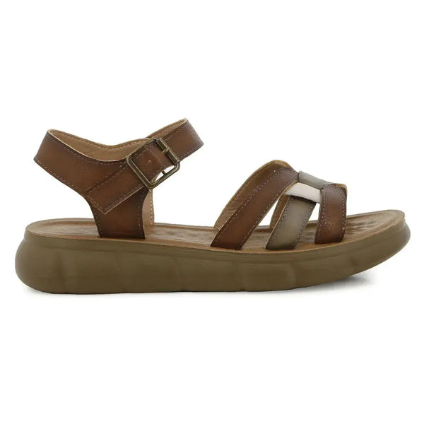 Pierre Cardin 2 Tone Sandal - Brown