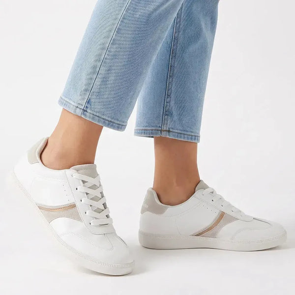 Pierre Cardin 2 Tone Sneakers - White