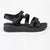 Pierre Cardin Adette Velcro Strappy Sandal - Black-Pierre Cardin-Buy shoes online