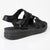 Pierre Cardin Adette Velcro Strappy Sandal - Black-Pierre Cardin-Buy shoes online