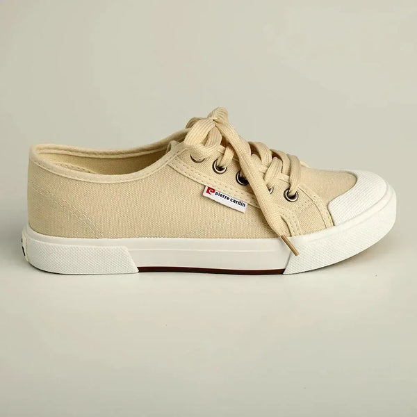 Pierre Cardin Aravane Canvas Sneakers - Beige / White