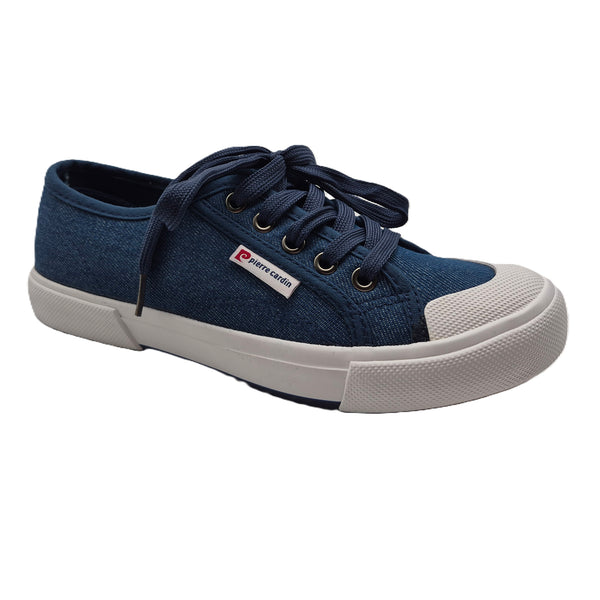 Pierre Cardin Aravane Canvas Sneakers - Denim / White
