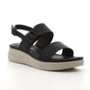 Pierre Cardin Azalea Wedge Sandals - Black