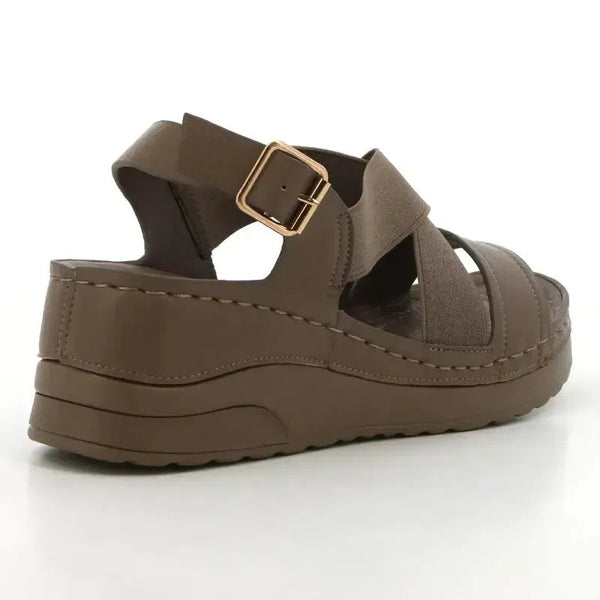 Pierre Cardin Blair Wedge Sandal - Taupe
