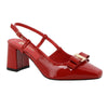 Pierre Cardin Blake Square Toe Slingback Heels - Red-Pierre Cardin-Buy shoes online