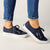 Pierre Cardin Calais Lace Up Sneaker - Denim White-Pierre Cardin-Buy shoes online