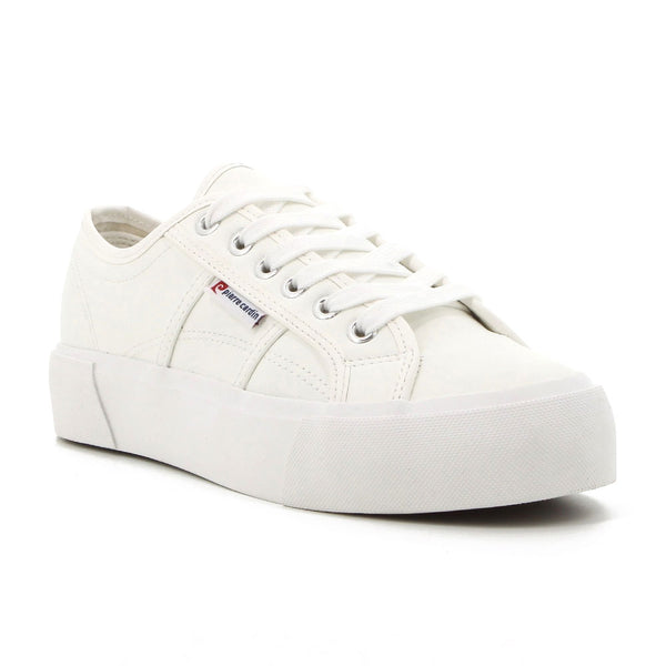 Pierre Cardin Calais Sneaker with thicket sole - White