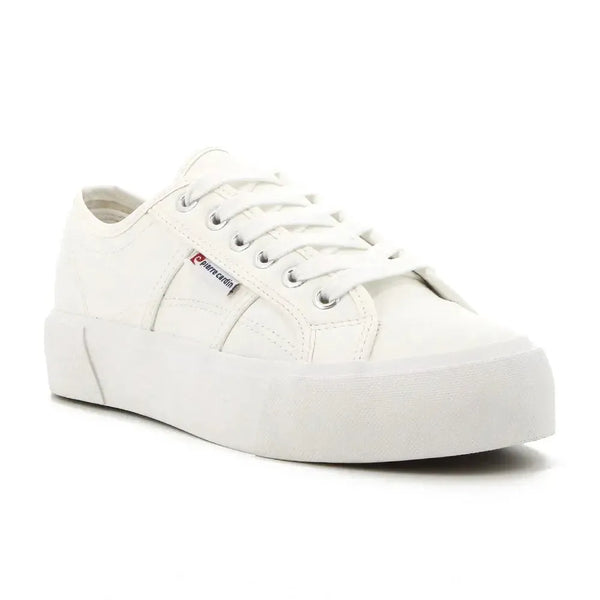 Pierre Cardin Calais Sneaker with thicket sole - White