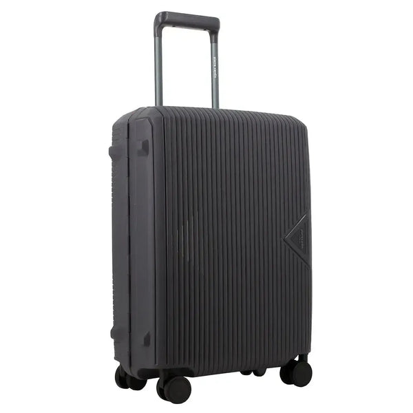 Pierre Cardin Cannes Clip Hard Shell Trolley Bag - Charcoal & Orange