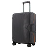 Pierre Cardin Cannes Clip Hard Shell Trolley Bag - Charcoal & Orange