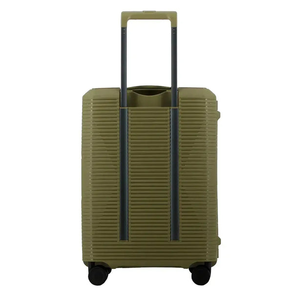 Pierre Cardin Cannes Clip Hard Shell Trolley Bag - Green