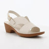 Pierre Cardin Caramelo Block Heel - White