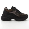 Pierre Cardin Carina 1 Chunky Sole Sneaker - Black Leopard