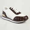 Pierre Cardin Cassis 4 Lace Up Sneaker- White/Brown-Pierre Cardin-Buy shoes online