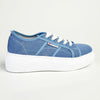 Pierre Cardin Catherine 2 Lace Up Sneaker - Denim-Pierre Cardin-Buy shoes online