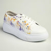 Pierre Cardin Catherine Lace Up Sneaker - White Flower-Pierre Cardin-Buy shoes online