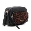 Pierre Cardin Cherie Crossbody Bag - Black Leopard