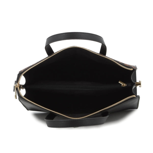 Pierre Cardin Cherie Structured Bag - Black Leopard
