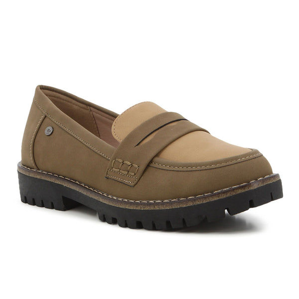 Pierre Cardin Colour Loafer - Olive Beige