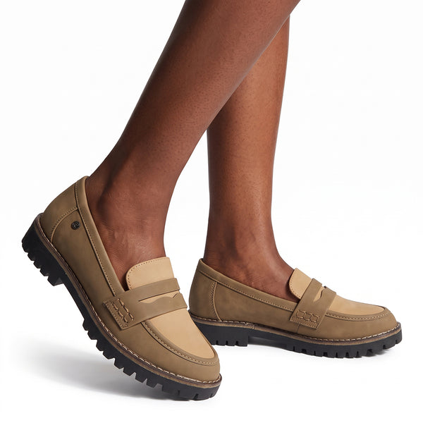 Pierre Cardin Colour Loafer - Olive Beige