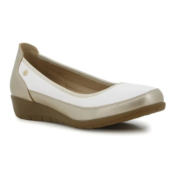 Pierre Cardin Comfort Wedge - White Gold