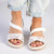 Pierre Cardin Delice Velcro Strap Sandal - White-Pierre Cardin-Buy shoes online