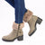 Pierre Cardin Dente Short Fur Collar Boot - Olive