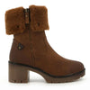 Pierre Cardin Dente Short Fur Collar Boot - Tan