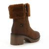 Pierre Cardin Dente Short Fur Collar Boot - Tan