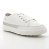Pierre Cardin Dijon 5 Lace Up Sneaker - White/Silver