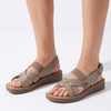 Pierre Cardin Elastic 3 Strap Sandal - Bronze