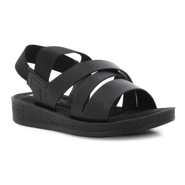 Pierre Cardin Elastic Sandal - Black