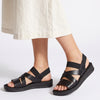 Pierre Cardin Elastic Sandal - Black