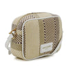 Pierre Cardin Elisse Straw Canvas Crossbody Bag - White