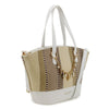 Pierre Cardin Elisse Straw Tote Bag - White