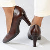 Pierre Cardin Elodie Court Heel - Dark Brown-Pierre Cardin-Buy shoes online