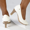 Pierre Cardin Elodie Court Heel - White-Pierre Cardin-Buy shoes online