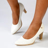 Pierre Cardin Elodie Court Heel - White-Pierre Cardin-Buy shoes online