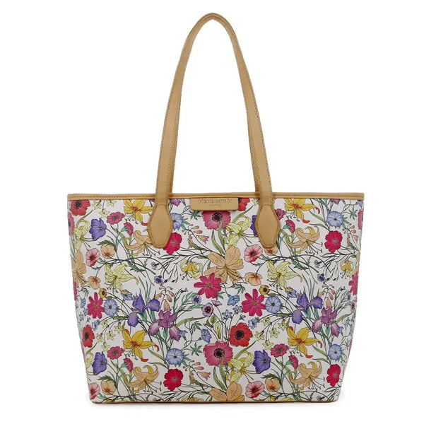Pierre Cardin Elodie Floral Tote - Beige Floral